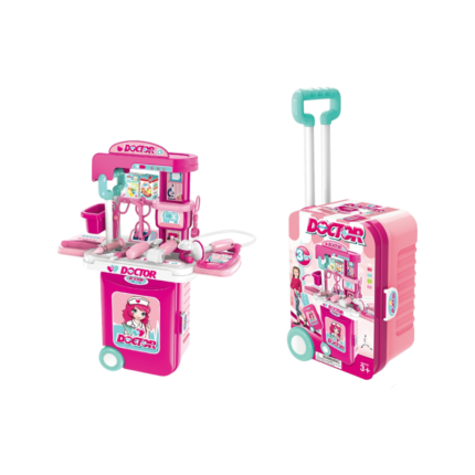 Juguete Maleta De Doctora Para Niñas 3 En 1 Con Accesorios