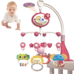 Móvil Musical Para Cuna De Bebé Con Proyector Y Control Remoto