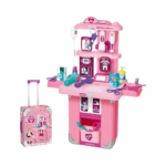 Set Cocina Maletín 3 En 1 Con Rodachines Para Niñas
