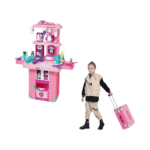 Set Cocina Maletín 3 En 1 Con Rodachines Para Niñas - Imagen 2