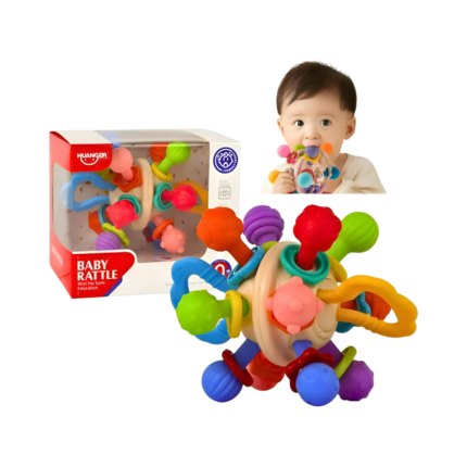 Sonajero Sensorial Llama Dientes Para Bebé Huanger