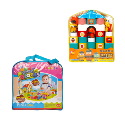 Bloques Armables Infantil 3 En 1 Con Personajes Y Accesorios