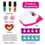 Kit Manicure De juguete Con Secador De Uñas Y Accesorios - Imagen 3