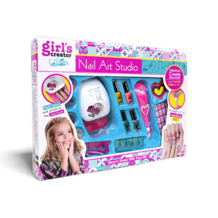 Kit Manicure De juguete Con Secador De Uñas Y Accesorios