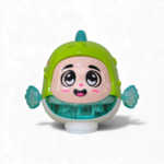 Pez Musical Con Luces Led Y Sonido — Cartoon Fish Giratorio - Imagen 3