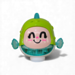 Pez Musical Con Luces Led Y Sonido — Cartoon Fish Giratorio - Imagen 4