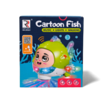 Pez Musical Con Luces Led Y Sonido — Cartoon Fish Giratorio - Imagen 7